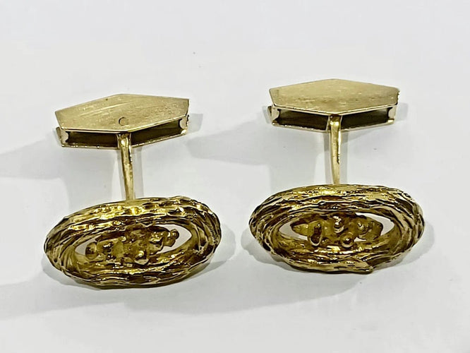 Boutons de manchette Boutons de manchette en or jaune 18 carats 58 Facettes 3083/1