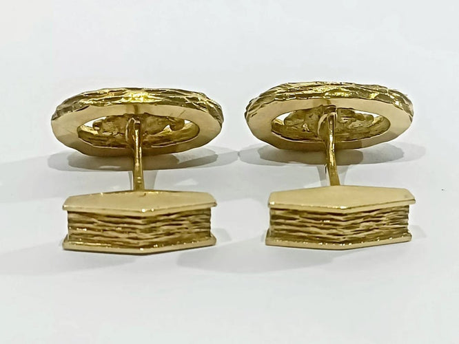 Boutons de manchette Boutons de manchette en or jaune 18 carats 58 Facettes 3083/1