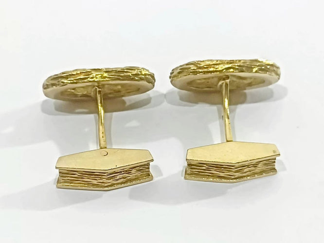 Boutons de manchette Boutons de manchette en or jaune 18 carats 58 Facettes 3083/1