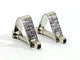 Boutons de manchette Boutons de manchette - Or blanc 18 carats et saphirs cabochons 58 Facettes 3093/1