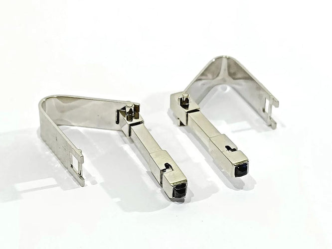 Boutons de manchette Boutons de manchette - Or blanc 18 carats et saphirs cabochons 58 Facettes 3093/1