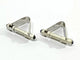 Boutons de manchette Boutons de manchette - Or blanc 18 carats et saphirs cabochons 58 Facettes 3093/1