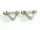 Boutons de manchette Boutons de manchette - Or blanc 18 carats et saphirs cabochons 58 Facettes 3093/1