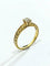 Bague 53 Bague solitaire en or jaune 18 carats avec diamant 0,30 ct 58 Facettes 3022/1