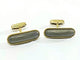 Boutons de manchette Boutons de manchette en or jaune 18 carats et ébène 58 Facettes 3083/4