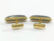 Boutons de manchette Boutons de manchette en or jaune 18 carats et ébène 58 Facettes 3083/4