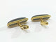 Boutons de manchette Boutons de manchette en or jaune 18 carats et ébène 58 Facettes 3083/4