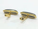 Boutons de manchette Boutons de manchette en or jaune 18 carats et ébène 58 Facettes 3083/4