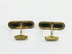 Boutons de manchette Boutons de manchette en or jaune 18 carats et ébène 58 Facettes 3083/4