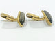 Boutons de manchette Boutons de manchette en or jaune 18 carats et ébène 58 Facettes 3083/4