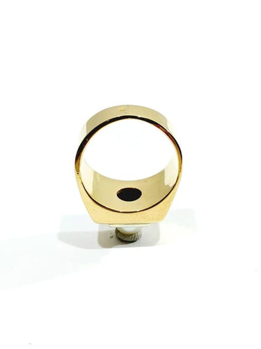 Bague 53.5 Bague Art déco en or 18 carats avec perle 58 Facettes