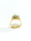 Bague 53.5 Bague Art déco en or 18 carats avec perle 58 Facettes
