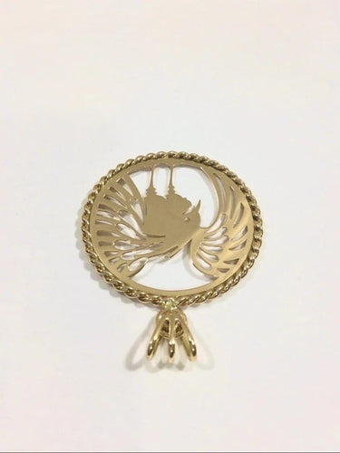 Pendentif Pendentif Phénix en or rose 18 carats 58 Facettes