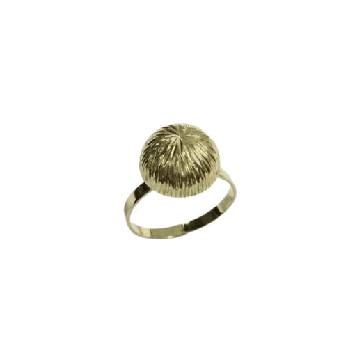 Bague 55 Bague dôme étoilé en or champagne 18 carats 58 Facettes