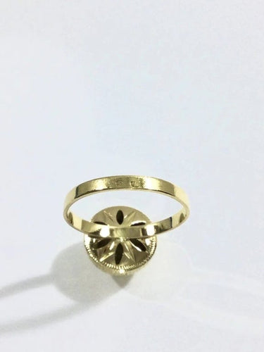 Bague 55 Bague dôme étoilé en or champagne 18 carats 58 Facettes