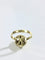 Bague 55 Bague dôme étoilé en or champagne 18 carats 58 Facettes