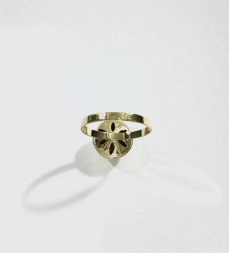 Bague 55 Bague dôme étoilé en or champagne 18 carats 58 Facettes