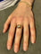 Bague 55 Bague dôme étoilé en or champagne 18 carats 58 Facettes