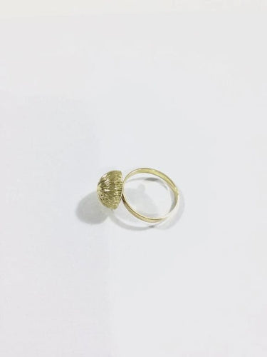 Bague 55 Bague dôme étoilé en or champagne 18 carats 58 Facettes