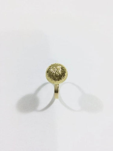 Bague 55 Bague dôme étoilé en or champagne 18 carats 58 Facettes