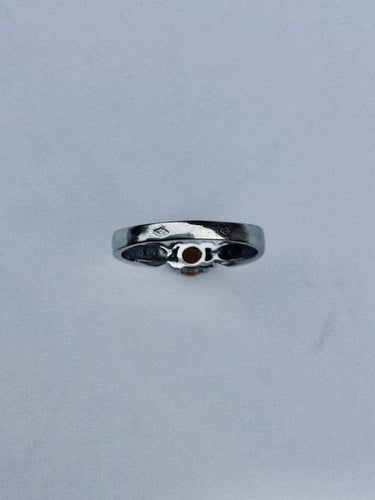 Bague 57 Bague en or blanc 18 carats avec citrine et diamants 58 Facettes