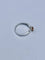 Bague 57 Bague en or blanc 18 carats avec citrine et diamants 58 Facettes