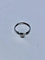 Bague 57 Bague en or blanc 18 carats avec citrine et diamants 58 Facettes
