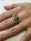 Bague 50 Bague carrée en or blanc 18 carats et diamants 58 Facettes