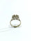Bague 50 Bague carrée en or blanc 18 carats et diamants 58 Facettes