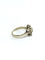 Bague 50 Bague carrée en or blanc 18 carats et diamants 58 Facettes