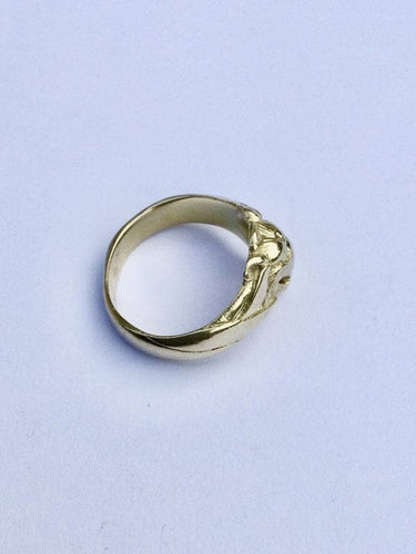 Bague 54 Bague tête de lion en or 18 carats et diamant 58 Facettes
