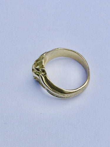 Bague 54 Bague tête de lion en or 18 carats et diamant 58 Facettes
