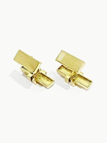 Boutons de manchette MECAN - Boutons de manchette en or jaune 18 carats 58 Facettes 3083/3