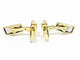 Boutons de manchette MECAN - Boutons de manchette en or jaune 18 carats 58 Facettes 3083/3