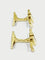 Boutons de manchette MECAN - Boutons de manchette en or jaune 18 carats 58 Facettes 3083/3