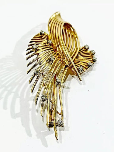 Broche Broche en or rose 18 carats et diamants 58 Facettes 2795/1
