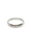 Bague 58 Alliance homme lisse en or blanc 18 carats 58 Facettes 2850/1