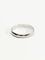 Bague 58 Alliance homme lisse en or blanc 18 carats 58 Facettes 2850/1