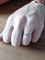 Bague 58 Alliance homme lisse en or blanc 18 carats 58 Facettes 2850/1