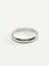 Bague 58 Alliance homme lisse en or blanc 18 carats 58 Facettes 2850/1