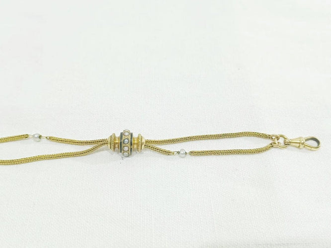 Collier Sautoir - Collier en or jaune 18 carats et perles 58 Facettes
