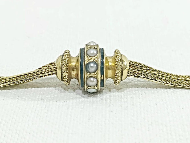 Collier Sautoir - Collier en or jaune 18 carats et perles 58 Facettes