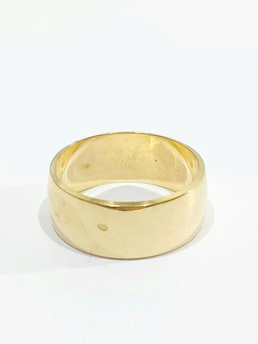 Bague 51 Alliance femme large en or jaune 18 carats 58 Facettes 2858/1