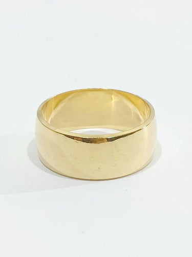 Bague 51 Alliance femme large en or jaune 18 carats 58 Facettes 2858/1