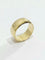 Bague 51 Alliance femme large en or jaune 18 carats 58 Facettes 2858/1