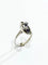 Bague 52 Bague en or blanc 18 carats avec diamants et saphirs 58 Facettes 1694/1