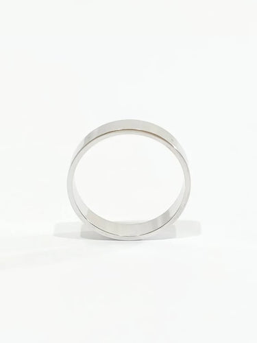 Bague 47.5 Alliance en or blanc 18 carats 58 Facettes
