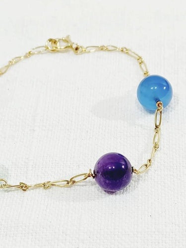 Bracelet Bracelet en or jaune 18 carats à perles fantaisie 58 Facettes
