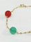 Bracelet Bracelet en or jaune 18 carats à perles fantaisie 58 Facettes