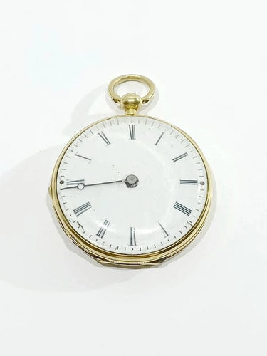 Montre Montre gousset femme en or jaune 18 carats, émail et diamants 58 Facettes